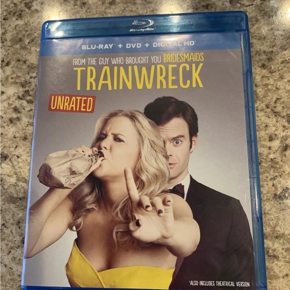 Trainwreck Blu-Ray 2015 & DVD Amy Shumer Bill Hader EUC No Digital - Picture 1 of 5